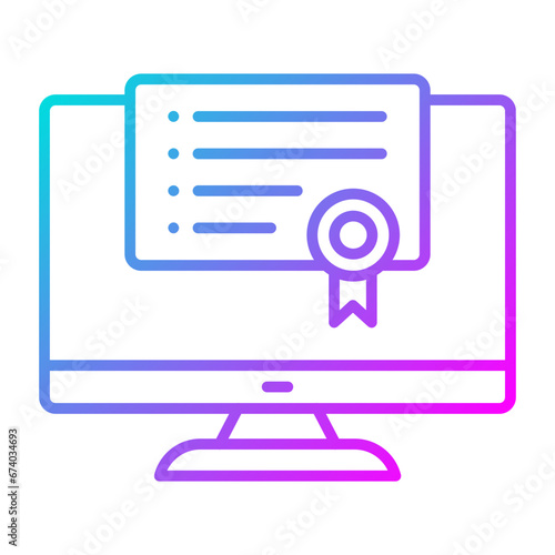 Online Certificate Icon