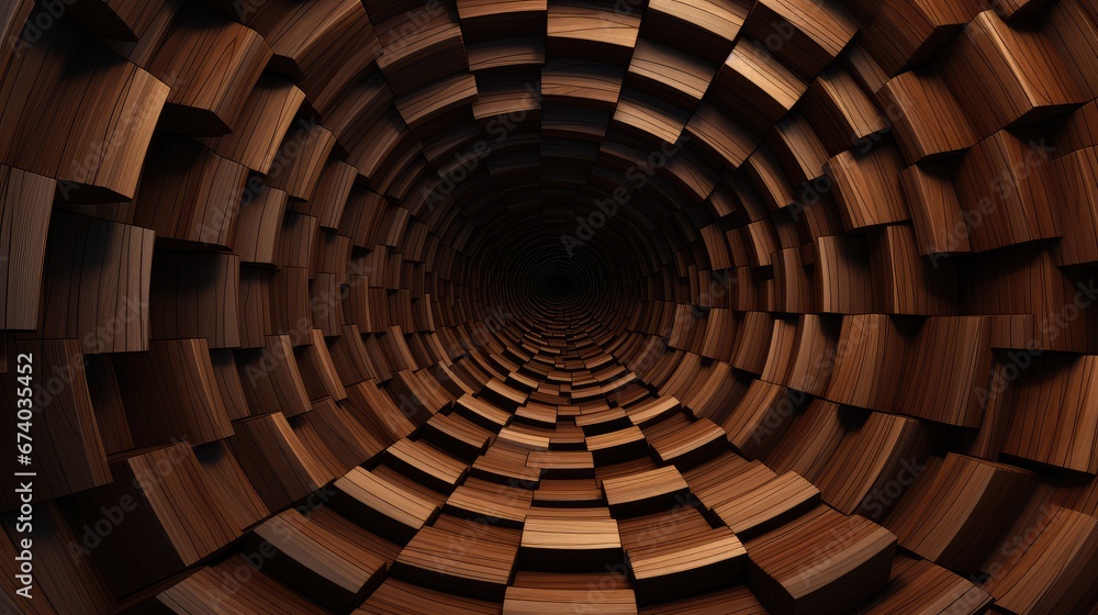 Fototapeta premium 3D wood background - generative ai