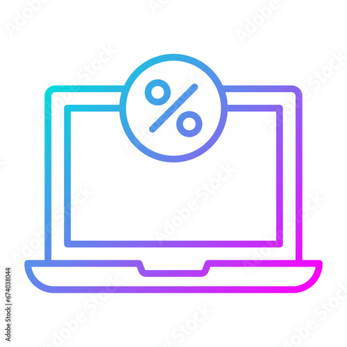 Laptop Sale Icon