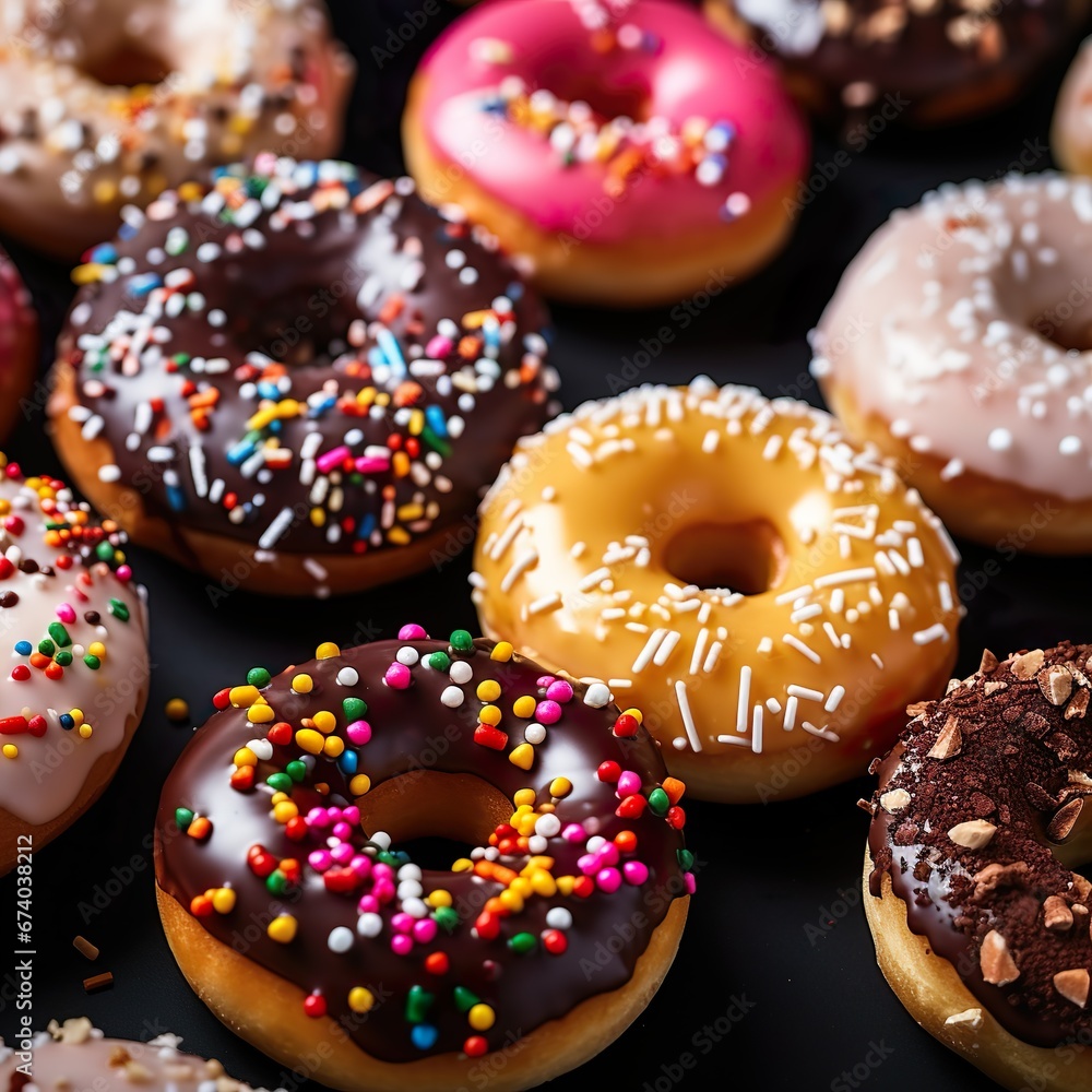 Foto von leckeren Donuts Foto von leckeren Donuts