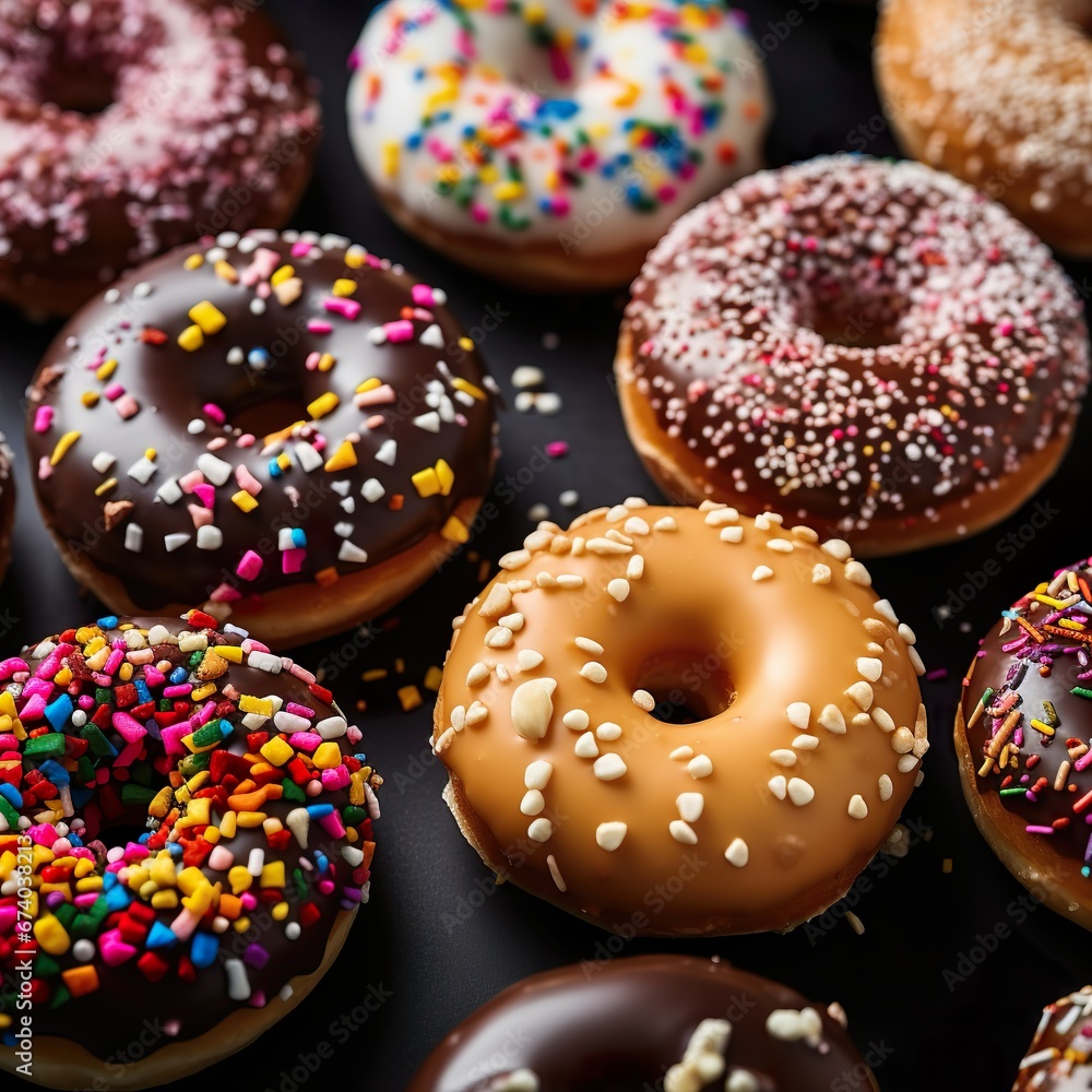 Foto von leckeren Donuts