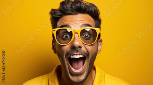 Close Merry Fun Smiling Young Man , Bright Background, Background Hd © Alex Cuong