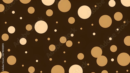 Dark Brown Pattern of Dots. Colorful Wallpaper