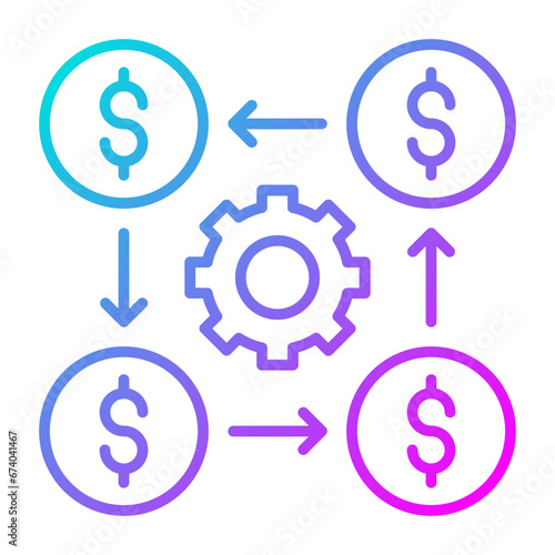 Cash Distribution Icon