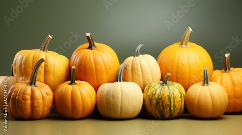 Covid Thanksgiving Celebration Masks Pumpkins  Bright Background  Background Hd