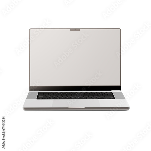 a laptop image isolated on a white background