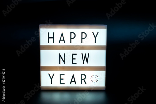 The inscription "HAPPY NEW YEAR". New Year