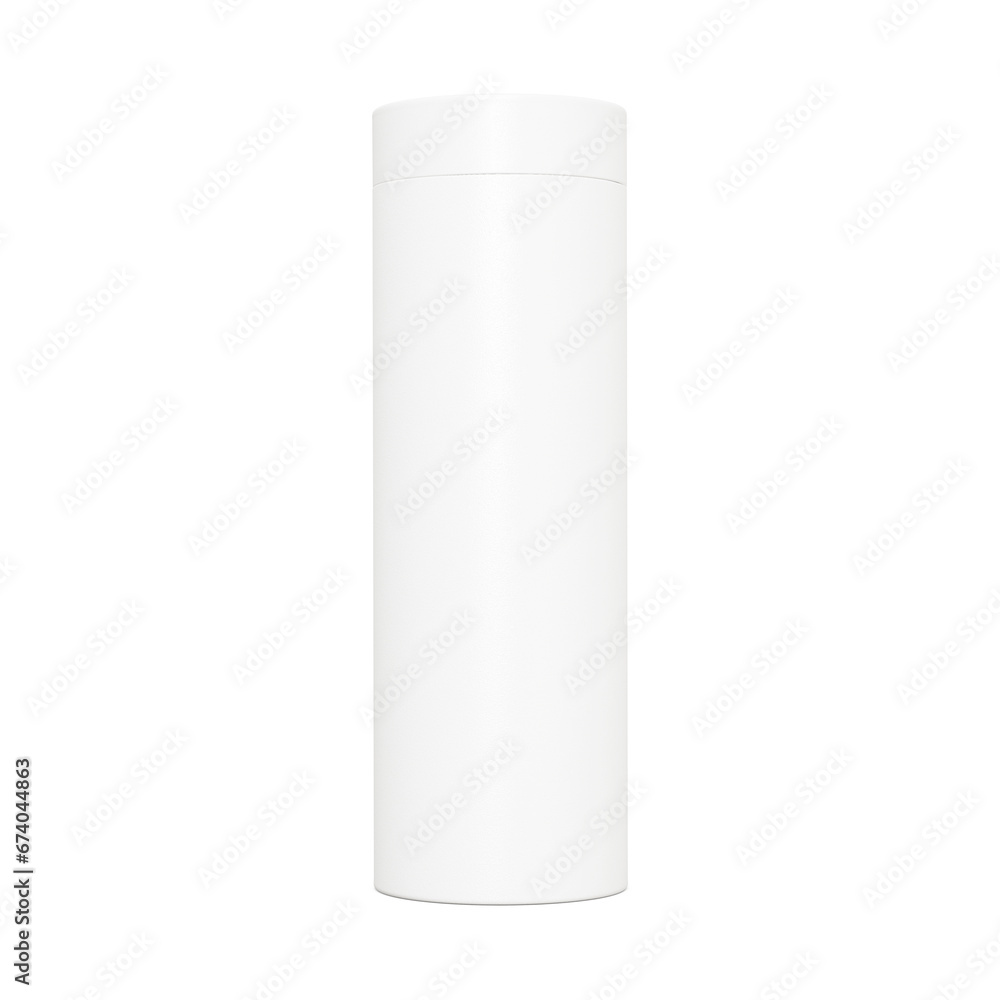 a long paper tube image on a white background a long paper tube image on a white background