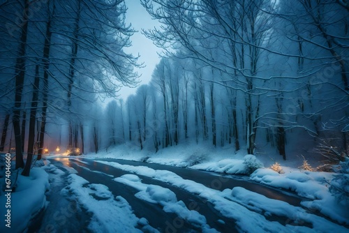 winter forest in the fog © Umair