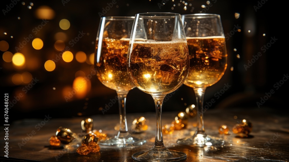 Cheers Our Great Party, Bright Background, Background Hd