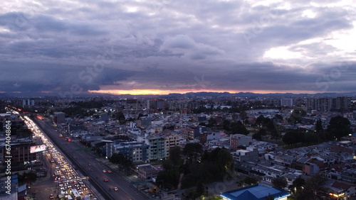 Wallpaper Mural aerial photography of Bogota, neighborhoods and streets Torontodigital.ca