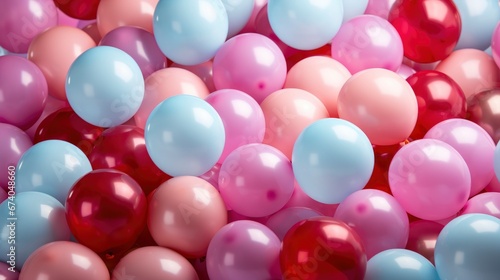 Colorful Balloons Background Punchy Pink Mint  Bright Background  Background Hd