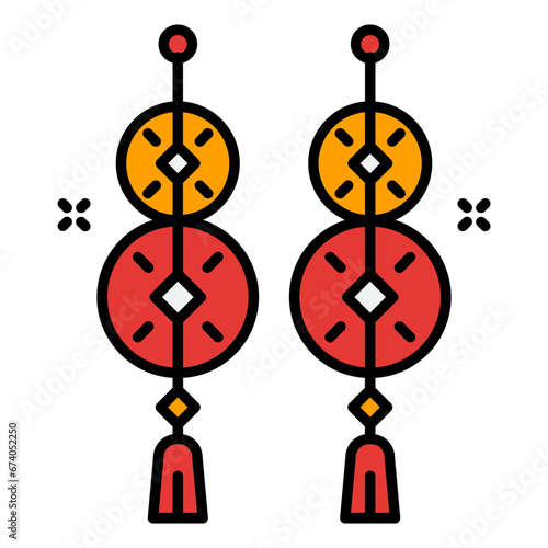 Chinese Coin Sticker
