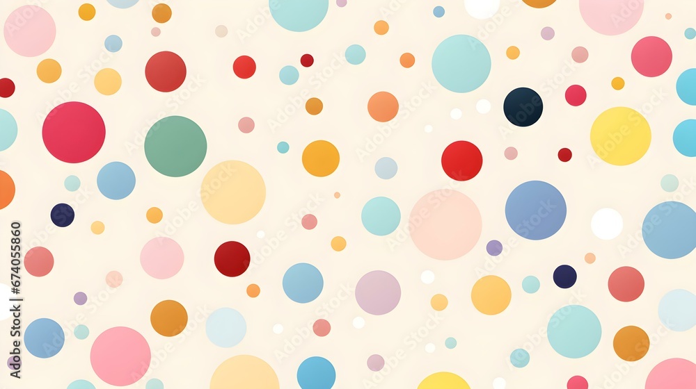 Multicolor Pattern of Dots. Colorful Wallpaper