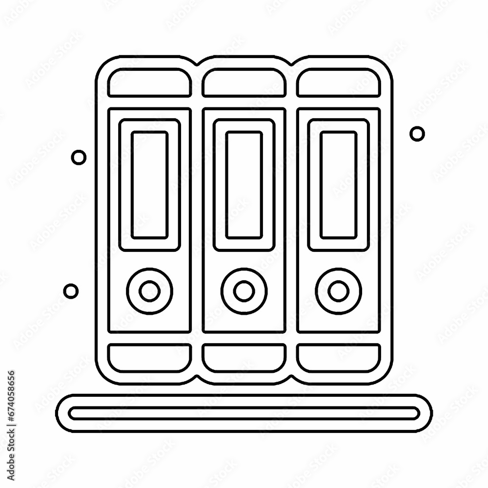 Books, Education, Library line icon vector Books, Education, Library line icon vector