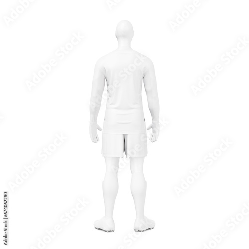 an image of a mannequin with a Men’s Full Soccer Goalkeeper Kit isolated on a white background © Bruno