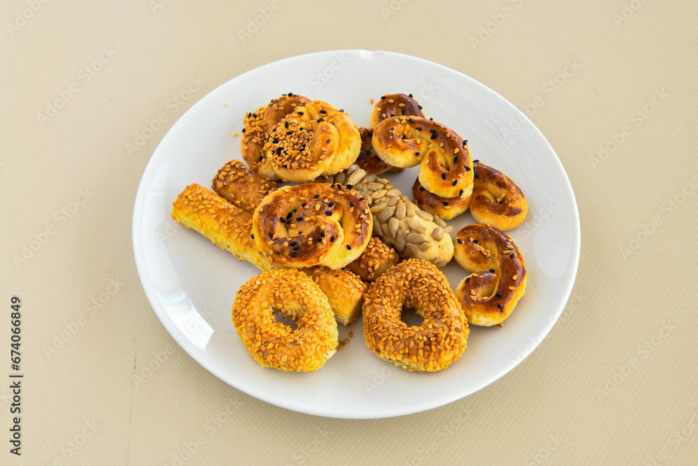 Turkish homemade sweet and savory cookies .Tatli tuzlu kurabiye. Kuru pasta Turkish homemade sweet and savory cookies .Tatli tuzlu kurabiye. Kuru pasta