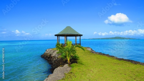 Pavillon on the shore Samoa  photo