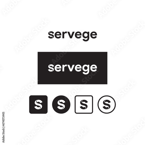 Business name Servage logo design digital technology consultant corporate abstract round circle geomantic international typography nature health Financial education people energy 