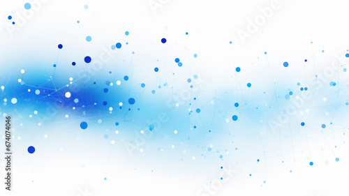 Blue Dots on White Background