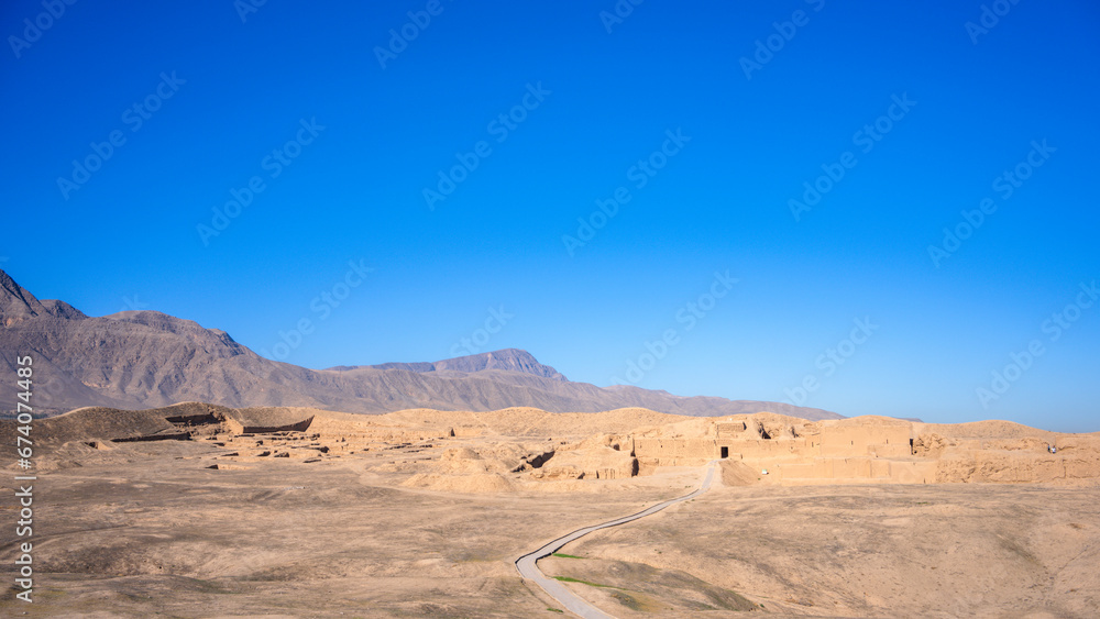 Naklejka premium Nisa, a Parthian ancient city close to Ashgabat, modern Turkmenistan, UNESCO world heritage site