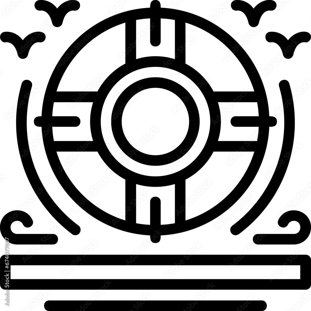 Flotation ring Icon Flotation ring Icon
