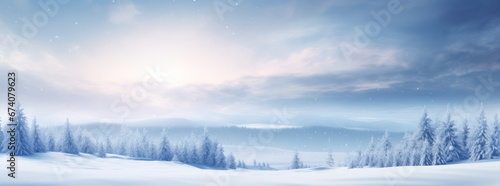 Snowy Winter Landscape Wallpaper