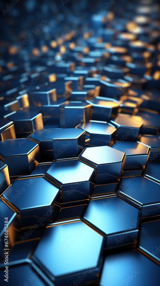 Abstract blue technology hexagonal.UHD wallpaper Abstract blue technology hexagonal.UHD wallpaper