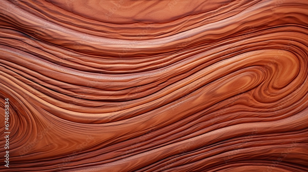 Close-up of a wooden textured background,  floorboard, curved rounded wooden texture