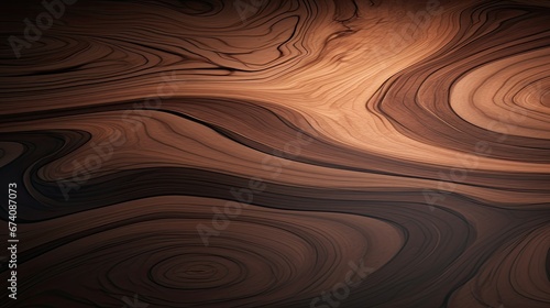 Brown textured wooden background with a wave pattern. Boards with rounded, detailed, and smooth textures.