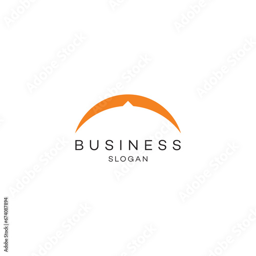 Sun Horizon Business digital technology abstract flat minimal modern round circle geomatic international typography nature health Finacial education people energy logo design brand identity 