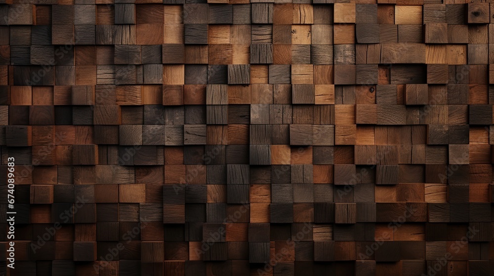Realistic textured brown wood background. a wooden plank with a detailed 3d cube texture wood backdrop Realistic textured brown wood background. a wooden plank with a detailed 3d cube texture wood backdrop
