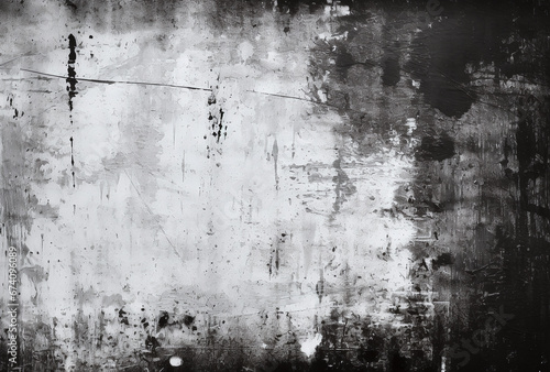 Grunge overlay, black and white texture