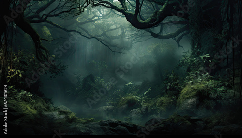 Ästhetischer Wald als Hintergrundbild