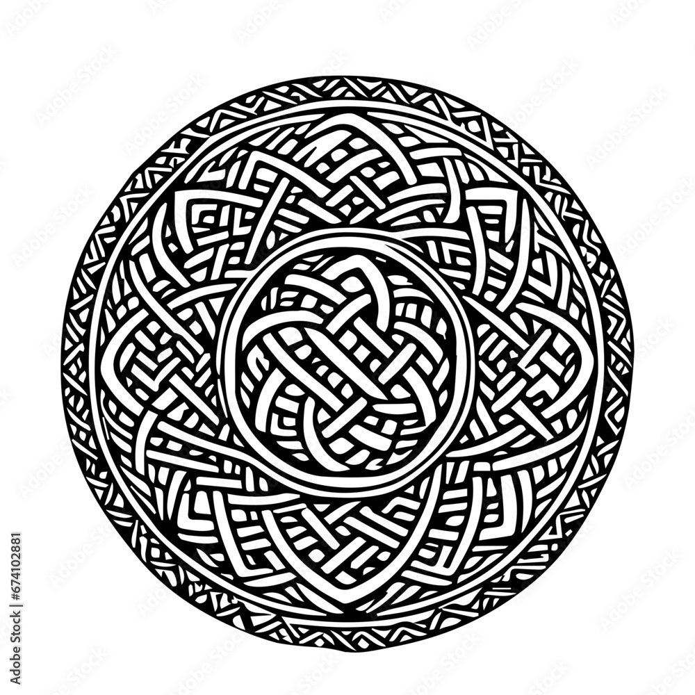 Naklejka premium Celtic knot, vector graphic design element