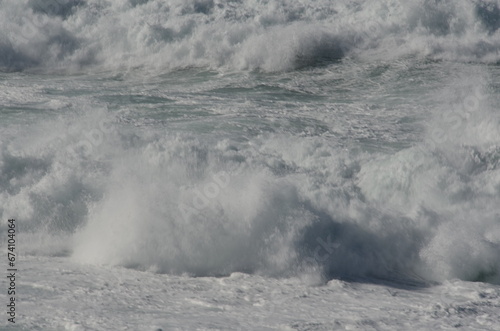 Waves in Medierranean sea in Sardinia, Italy