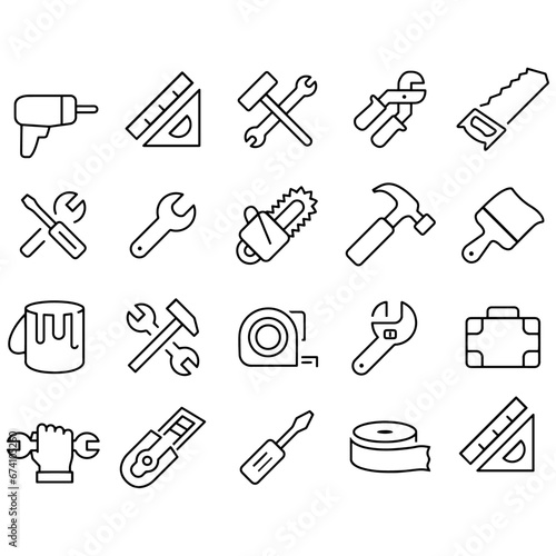 Tool Icons vector design