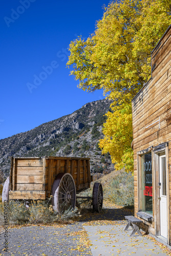 A small historic western mining town in Utah