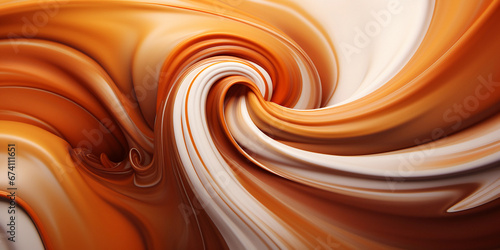 Abstract paint swirl of Vital Proteins flavors: vanilla, chocolate, berry, merging into a surreal, dreamy vortex