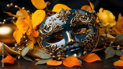 Luxury Venetian Mask On Dark Glitter , Bright Background, Background Hd