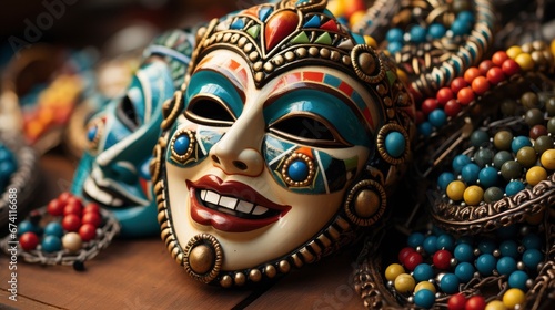 Parade Colorful Smiling Mask Masskara Festiva, Bright Background, Background Hd © Alex Cuong