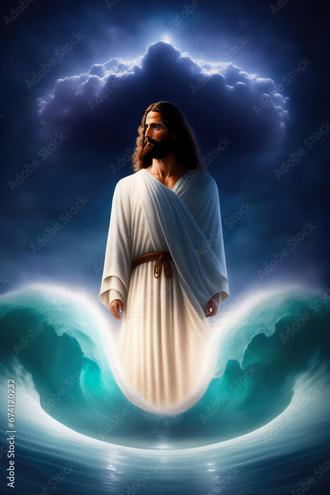 Jesus, holy son of God, who brought peace, joy and glory through his sacrifice king of kings, walking on water Jesus, holy son of God, who brought peace, joy and glory through his sacrifice king of kings, walking on water