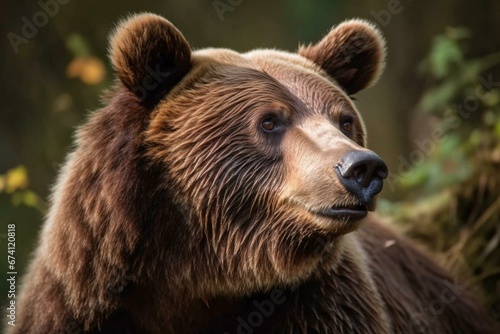 photo of a brown bear. Generative AI