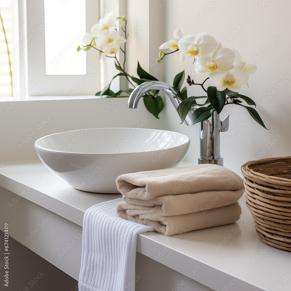 interior of modern bathroom, Generative AI interior of modern bathroom, Generative AI