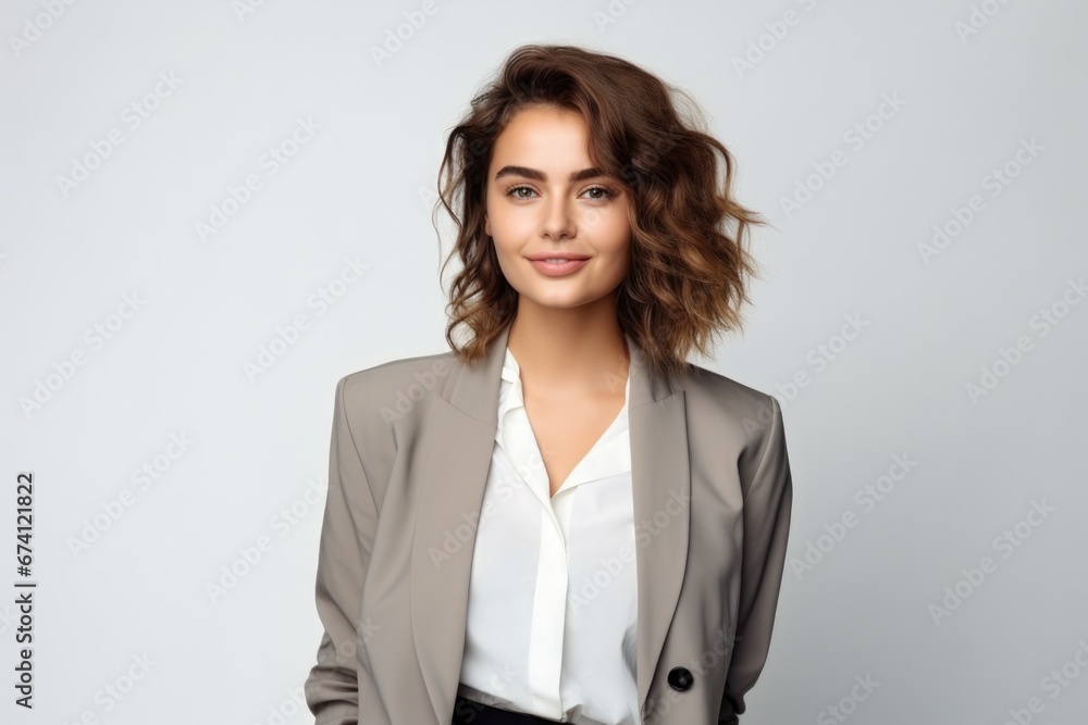 Young attractive woman dressed in business style. Successful business woman, employee, manager. Young attractive woman dressed in business style. Successful business woman, employee, manager.