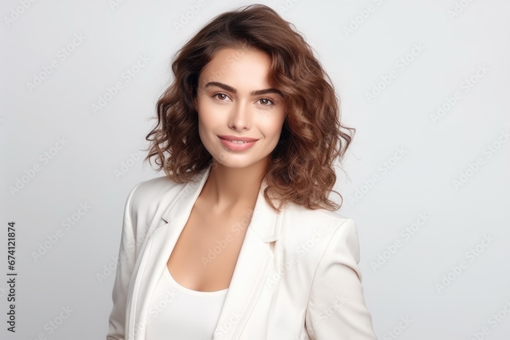 Young attractive woman dressed in business style. Successful business woman, employee, manager. Young attractive woman dressed in business style. Successful business woman, employee, manager.