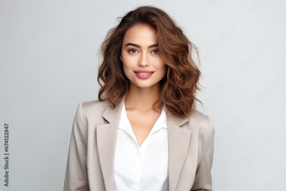 Young attractive woman dressed in business style. Successful business woman, employee, manager. Young attractive woman dressed in business style. Successful business woman, employee, manager.