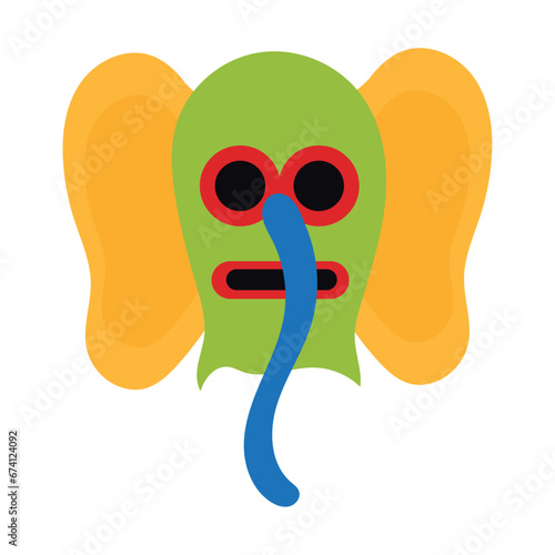 marimonda mask illustration