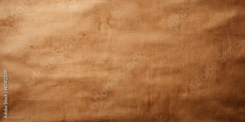 Vintage rough paper texture background, old brown kraft wrapping sheet. Craft page or worn cardboard for packaging. Pattern, parchment, banner, nature
