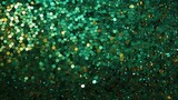 green shimmer sequins background, copy space, 16:9